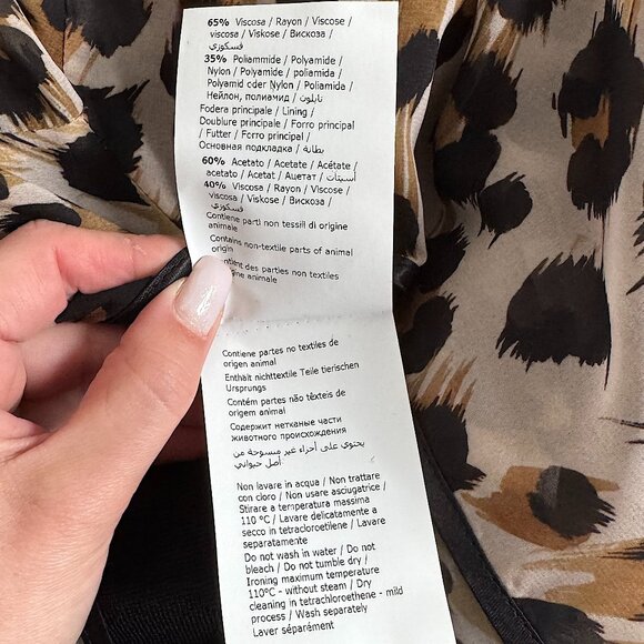 Authentic Moschino Leopard/Black Tight Dress New - Picture 9 of 10